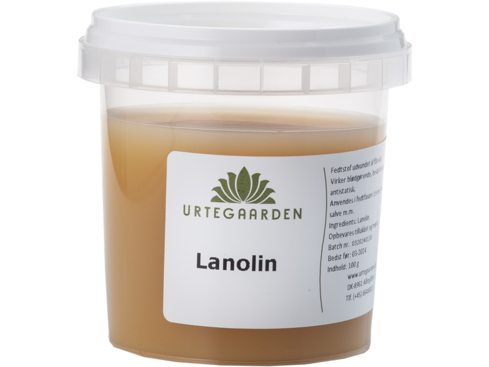 Billede af Urtegårdens 100 % ren lanolin - 100 g